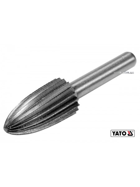 Фреза конусна по металу YATO : Ø13 x 25/55 мм, HSS 4241, хвостовик- Ø6 мм [80]