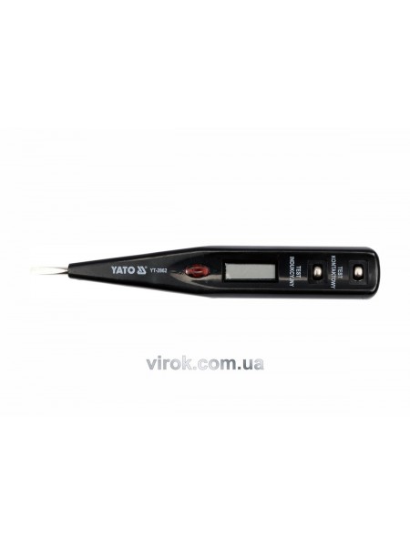 Індикатор напруги YATO контрольний цифровий 12-250 V LCD [20/500]