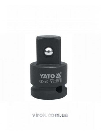 Перехідник ударний YATO : квадрат 1/2" - 3/4", L= 48 мм [40/160]