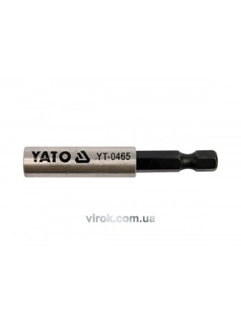 Тримач насадок викруткових YATO : 1/4", L= 60 мм. магнітний [20/200]