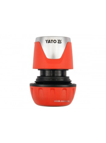 Муфта швидкоз'ємна YATO для водяного шланга 3/4" /ABS/ (БЛІСТЕР) [12/120]