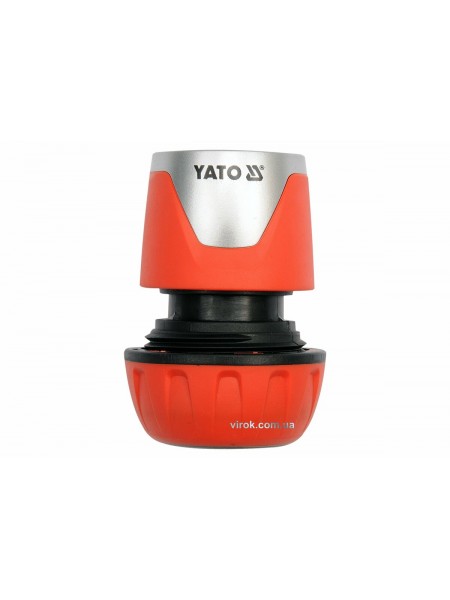 Муфта швидкоз'ємна YATO з водо-стопом для водяного шланга 3/4" /ABS/ (БЛІСТЕР) [12/120]
