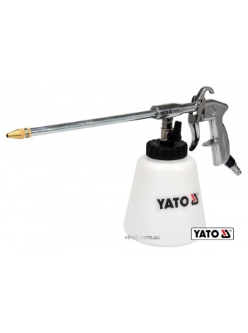 Пістолет пневматичний для утворення піни YATO : бак- 1 л, сопло- 220 мм, 113 л/хв, 0.62 МПа