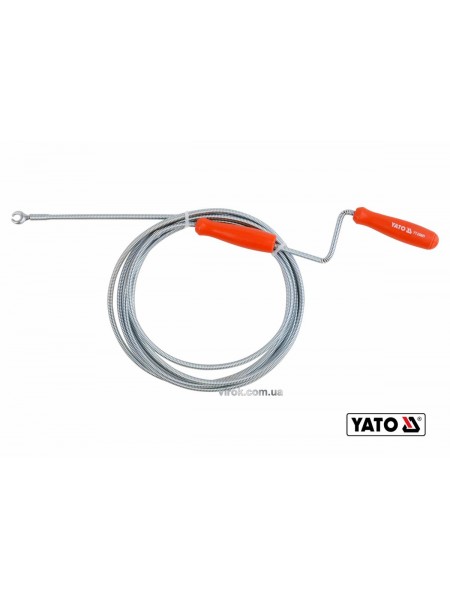Трос для очищення каналізаційних труб YATO : Ø= 5 мм, l= 3 м [40]