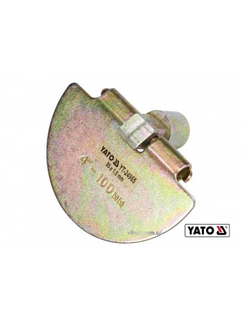 Скребок YATO півкруглий для очищення каналізації :Ø=9.5см, t=1.5 мм,з оцинков.сталі, до YT-24980(DW)