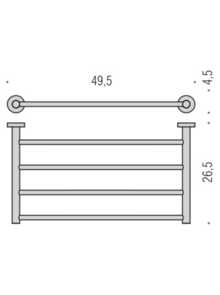 Colombo W4987 PlusПоличка хром