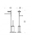 Colombo B9903 Square Стійка хром