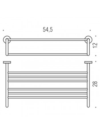 Colombo B2787 Basic Поличка для рушників хром