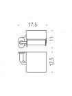 Паперотримач з кришкою хром Colombo B2291 Bart