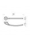 Colombo B1211 MeloВішалка одинарна 31см хром