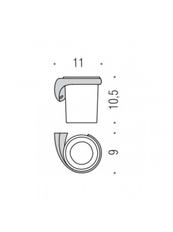 Склянка права хром Colombo B2402DX Link