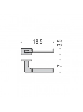 Colombo B1608 LookПаперотримач мат хром