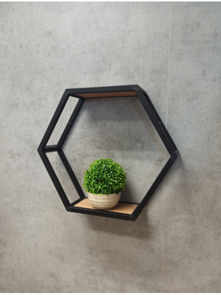 Шестигранна полиця лофт 30x30