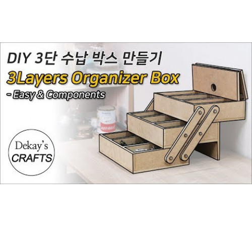 3-ярусна підставка-органайзер - 77,5×52×42 см, ЧСЧ