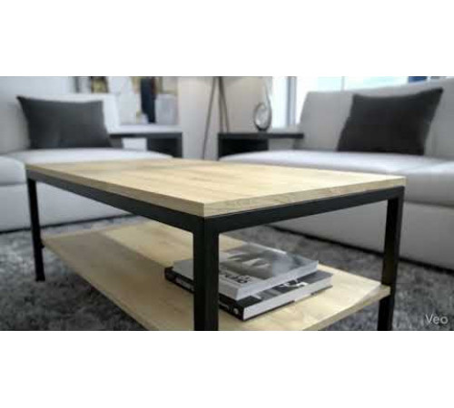 Журнальный столик L-1 с полкой (90x50 см)