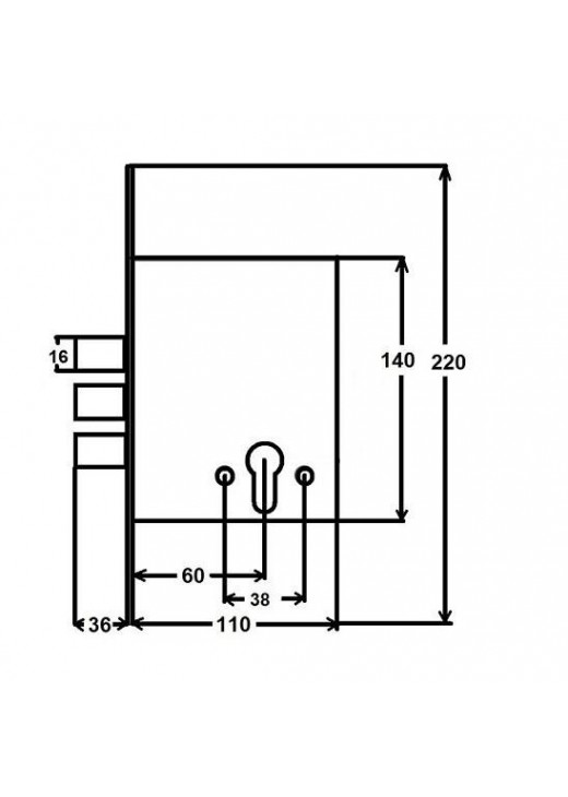 Замок врізний CLASS 257-C