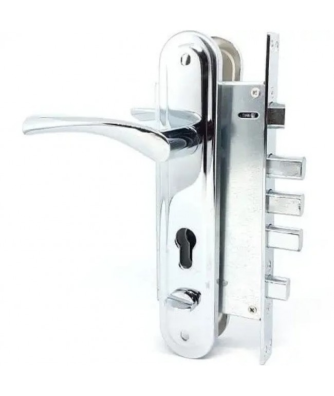 Замок врізний з ручками CLASS T5D L CP