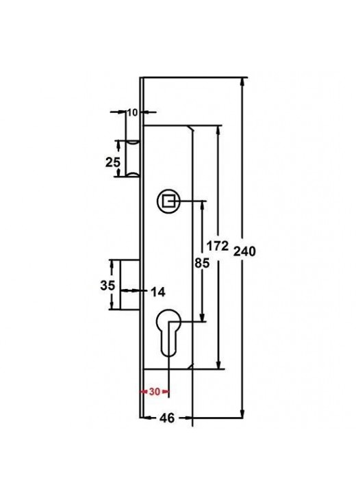 Корпус замка CLASS 153-30