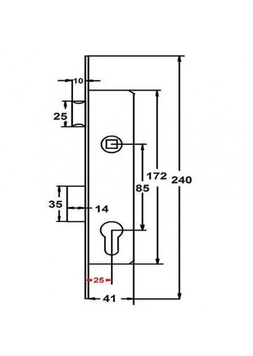 KEDR Корпус замку 153P-25 (16mm)