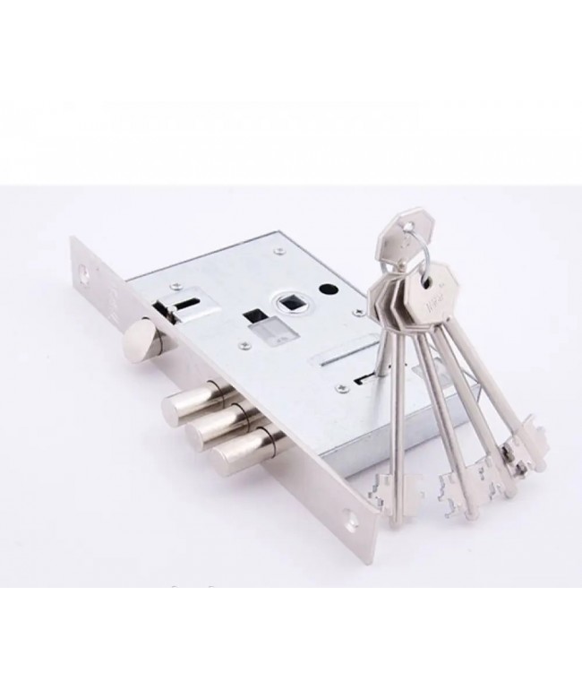 Замок врізний сувальдний KEDR CLASS 008 55мм