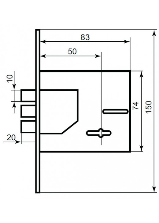 Замок сувальдний KEDR 1082 Замок сувальдний KEDR 1082