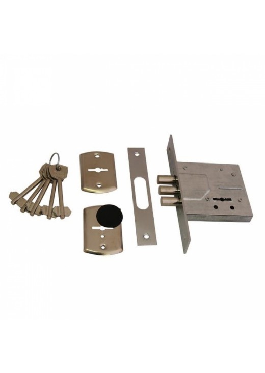 Замок CLASS  сувальдний 1082 відповідна планка, накладка, 5 ключів