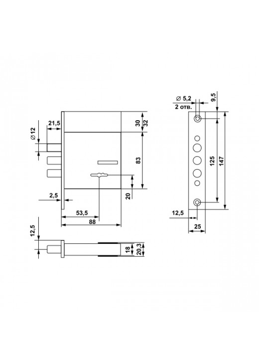 Механізм замка CLASS 0406 (металевий ключ) Механізм замка CLASS 0406 (металевий ключ)