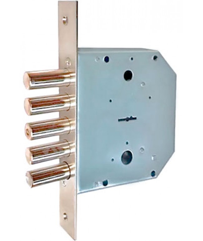 Замок врізний сувальдний 0601 (без тяг, латунный ключ)