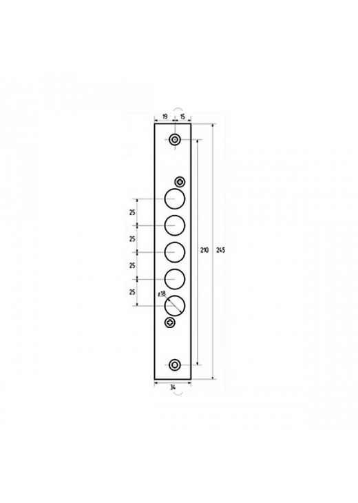 Зворотня планка CLASS до замка 0601 Зворотня планка CLASS до замка 0601