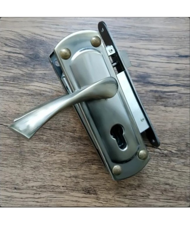 Замок KEDR CLASS  врізний з ручками 1423 NI