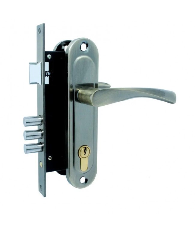 Замок CLASS  врізний з ручками 1523-M60-AB