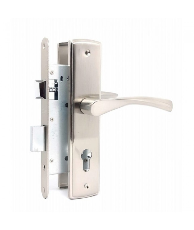 Замок врізний з ручками 7255-2 AB