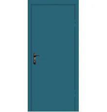Вхідні двері Вулкан Tech Blue Метал/МДФ 2050х860 мм праві