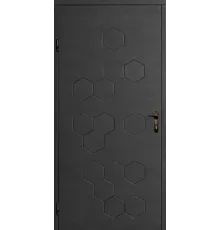 Вхідні двері Вулкан Hexa Dark 2050х860 мм ліві
