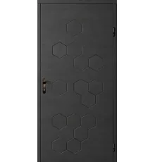 Вхідні двері Вулкан Hexa Dark 2050х960 мм праві
