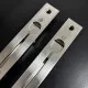 Современная Торцовая защелка фиксатор для двухстворчатых дверей из нержавеющей стали