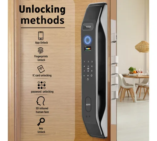 Розумний дверний замок з розпізнаванням обличчя XSDTS Wi-Fi | Smart Lock з камерою