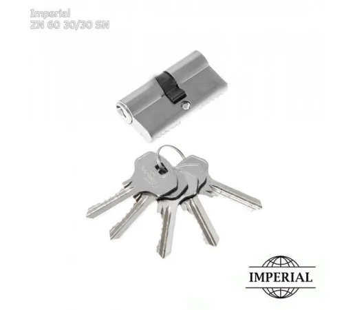 Циліндровий механізм Imperial ZN 60 мм (30/30) SN ключ/ключ