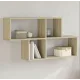 Настінна полиця 100×20×53 см дуб Сонома
