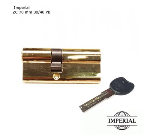 Циліндровий механізм Imperial ZC 70 мм 30/40 PB ключ/ключ