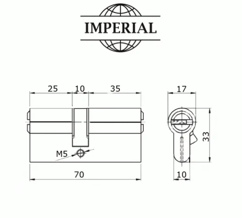 Циліндр Imperial ZC 70 мм (30/40) AB