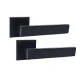 Дверна ручка KEDR ULTRA R21.810 MBP/BL: Total Black на тонкій розетці