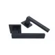 Дверна ручка KEDR ULTRA R21.810 MBP/BL: Total Black на тонкій розетці