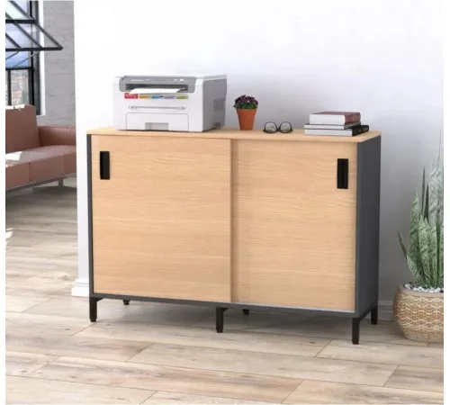 Тумба офісна LS-1200 — розсувні двері (120×83×40)