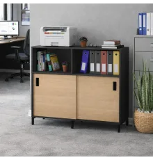 Тумба офисная с раздвижной дверью LS-1200- MSMLOFT