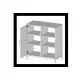Тумба офисная L-800 MSMLOFT - 90x80x40, двухдверная.