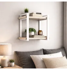 Полка Айсберг Лофт 40 белый/белый MSMLOFT