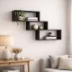 Подвесная полка LOFT черная