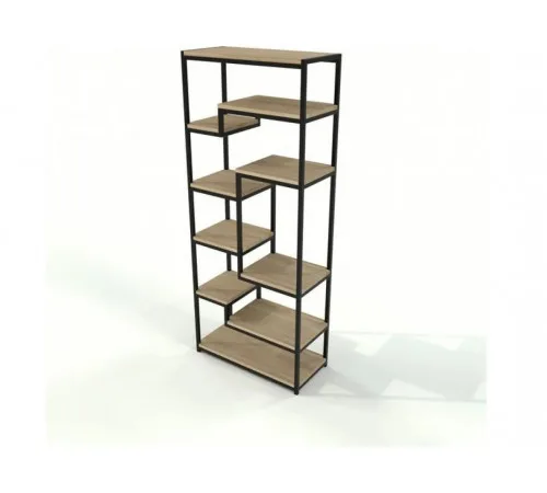 Loft стелаж для офісу з дсп та металу — 170×70×32 см