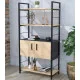 Стелаж L‑155 з дверцятами — 70×155×37.5 см